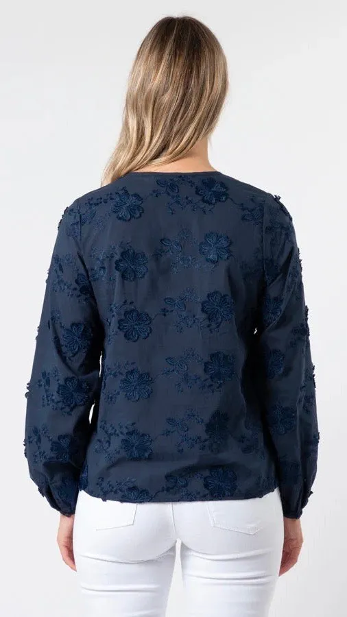 Frida Blouse Navy