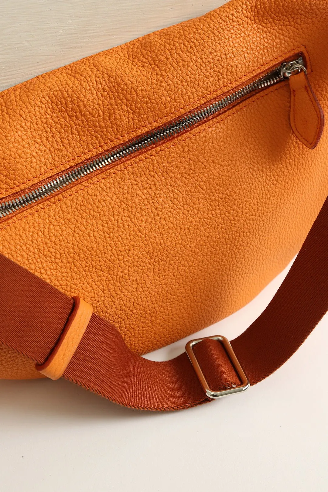 GEMMA ITALIAN LEATHER CROSSBODY ORANGE