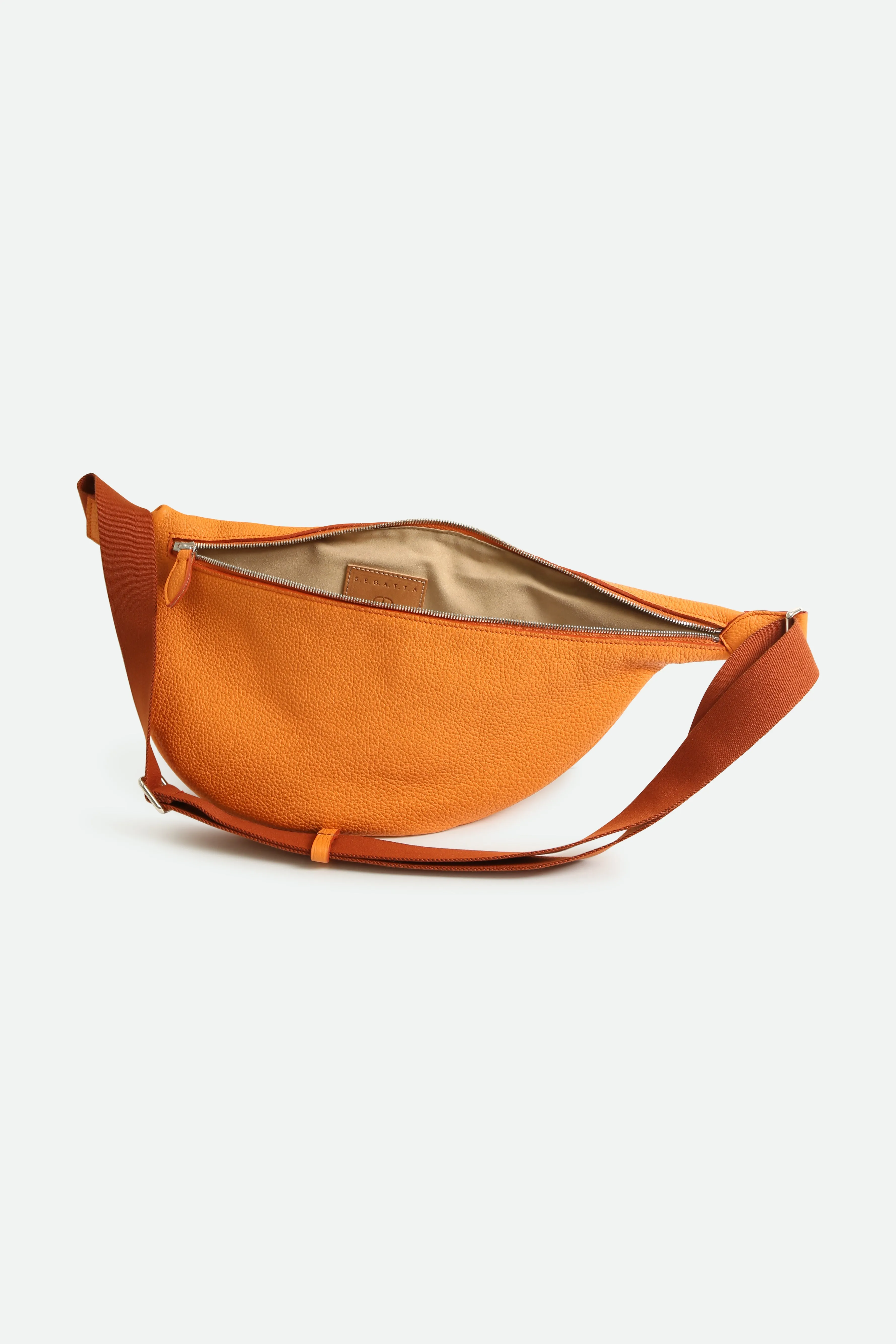 GEMMA ITALIAN LEATHER CROSSBODY ORANGE