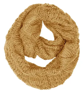 Gold 87 Gold 87 Cable Knit Chunky Winter Warm Infinity Loop Scarf