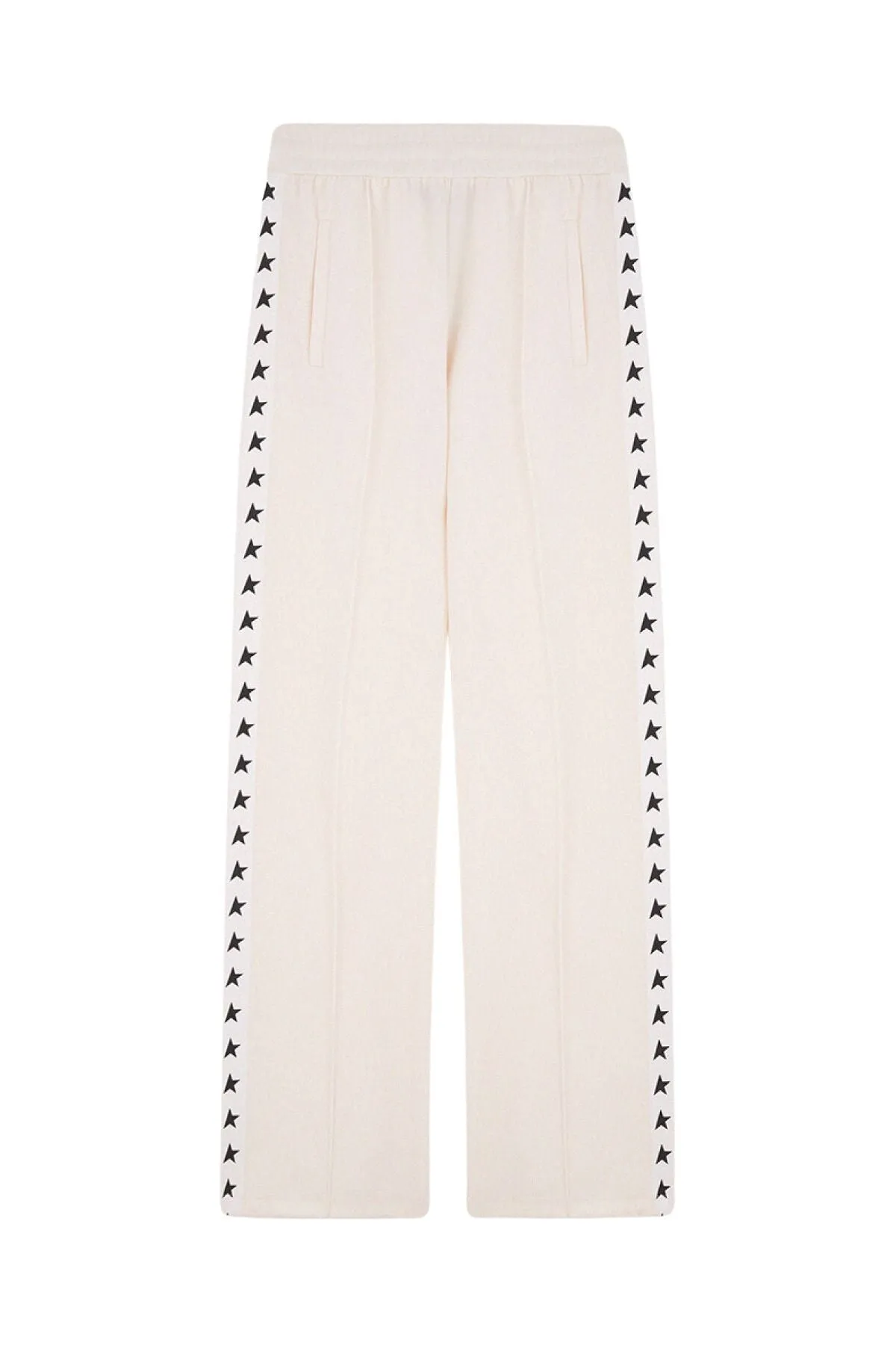 Golden Goose Dorotea Star Jogging Pants - Papyrus/ Black