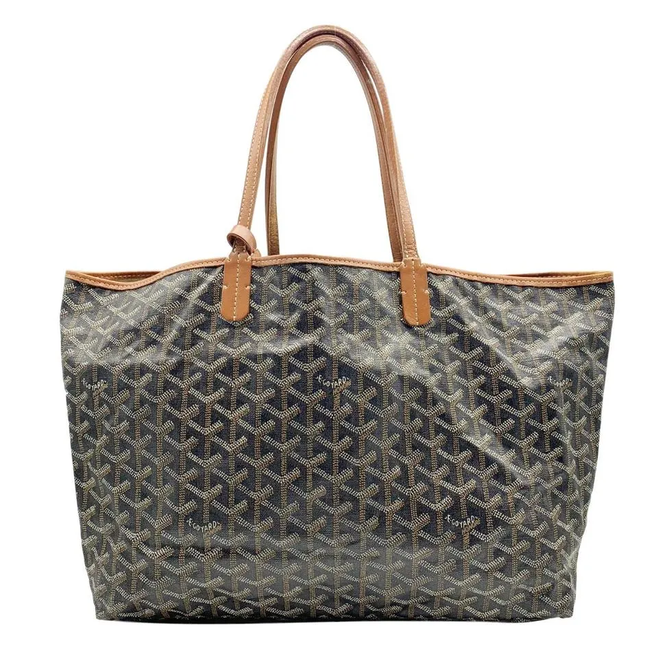 Goyard Goyardine Saint Louis Pm Gold Black Coated Canvas Tote