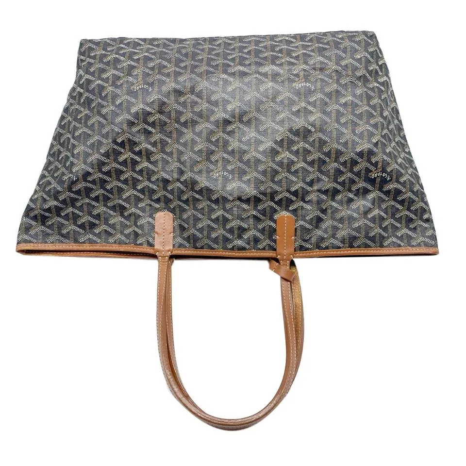 Goyard Goyardine Saint Louis Pm Gold Black Coated Canvas Tote