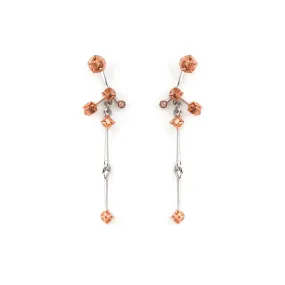 Grand Pyrite (L) Earrings [Pink gold]