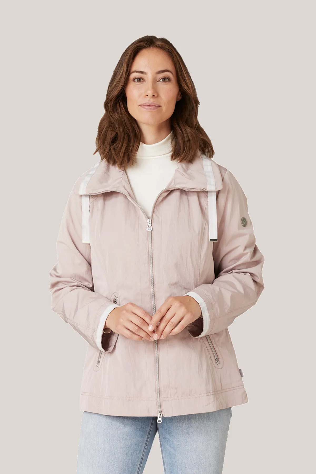 HARLOW Spring Jacket with Drawstring Collar 2066