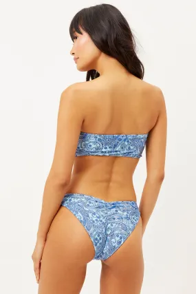 Haven High Cut Bikini Bottom - Blue Paisley