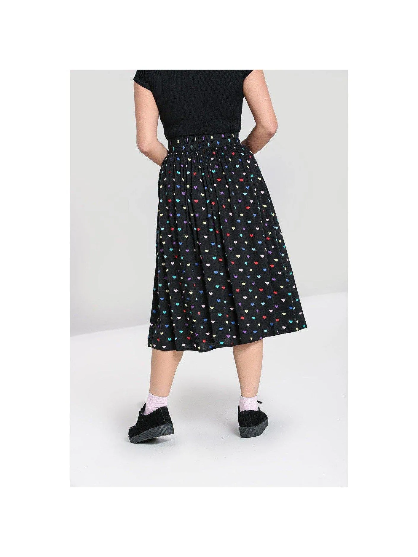 HELL BUNNY TRUE LOVE SKIRT