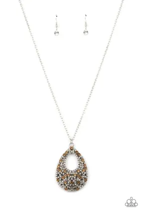 High Society Stargazing - Brown Necklace