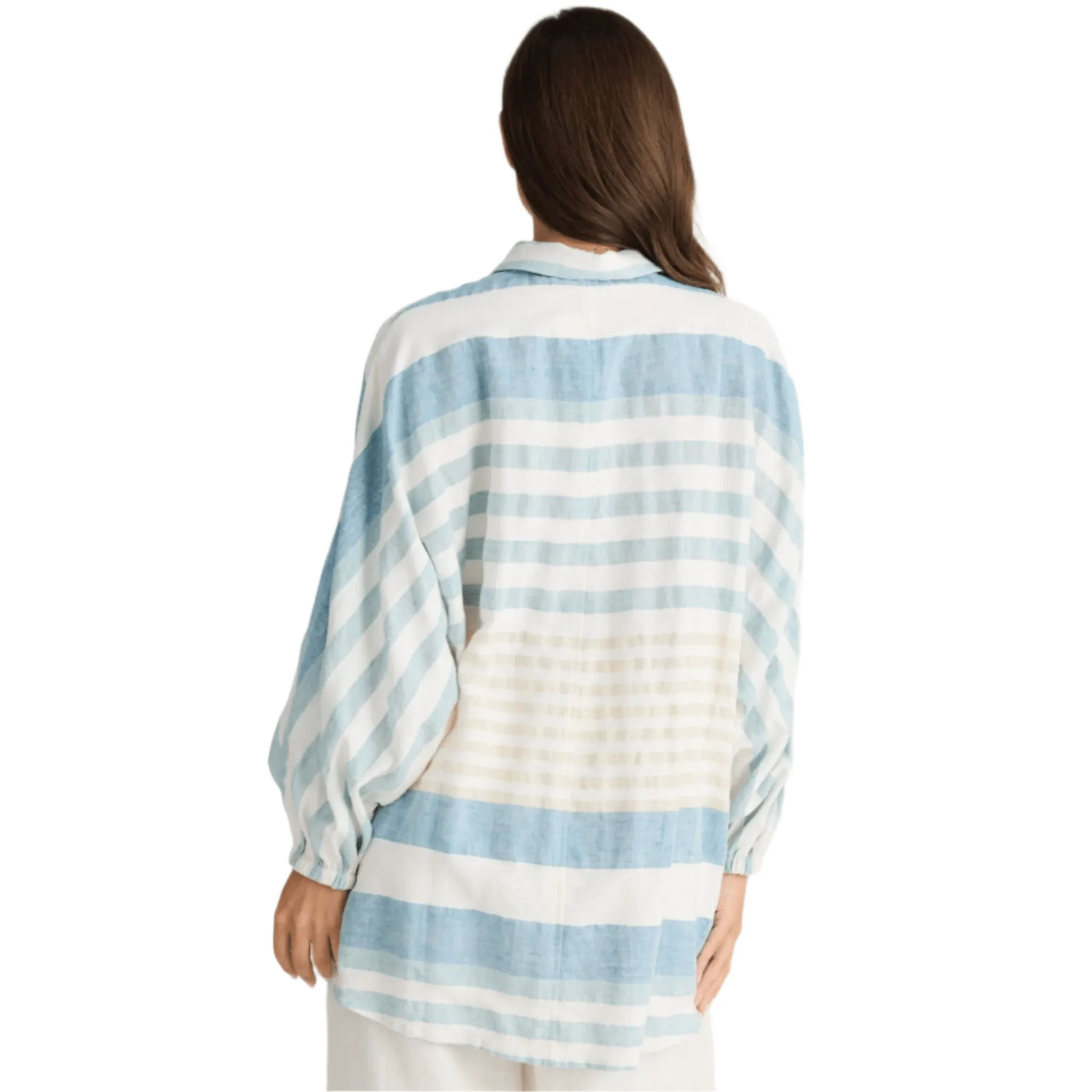 Holiday Cliffside Shirt Ocean Stripe