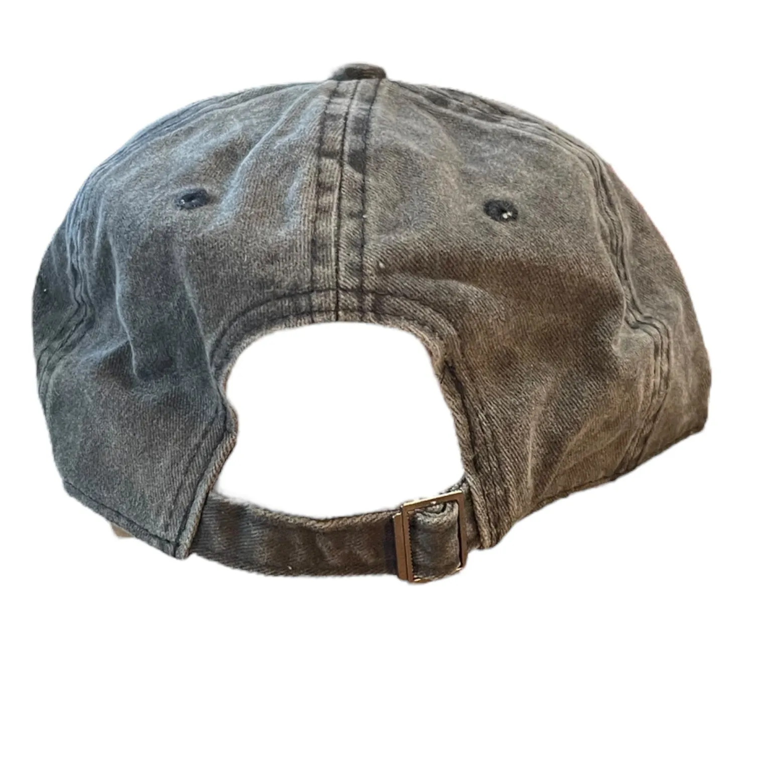 I'm On A Boat Gray Washed Denim Unisex Hat One Size