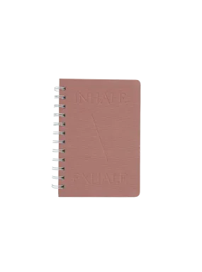 Inhale Exhale Compact Lined and Blank Notebook