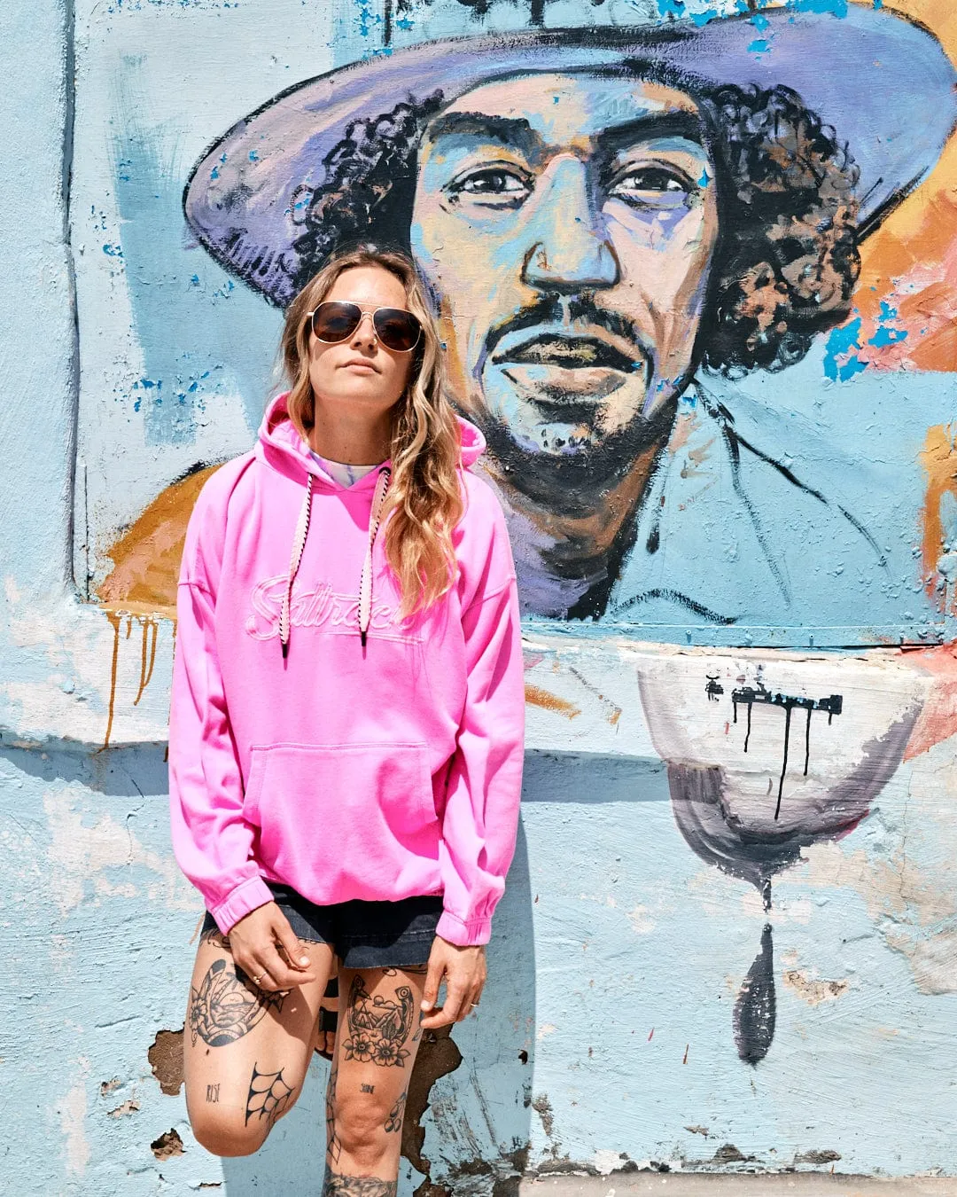 Instow - Womens Pop Hoodie - Pink