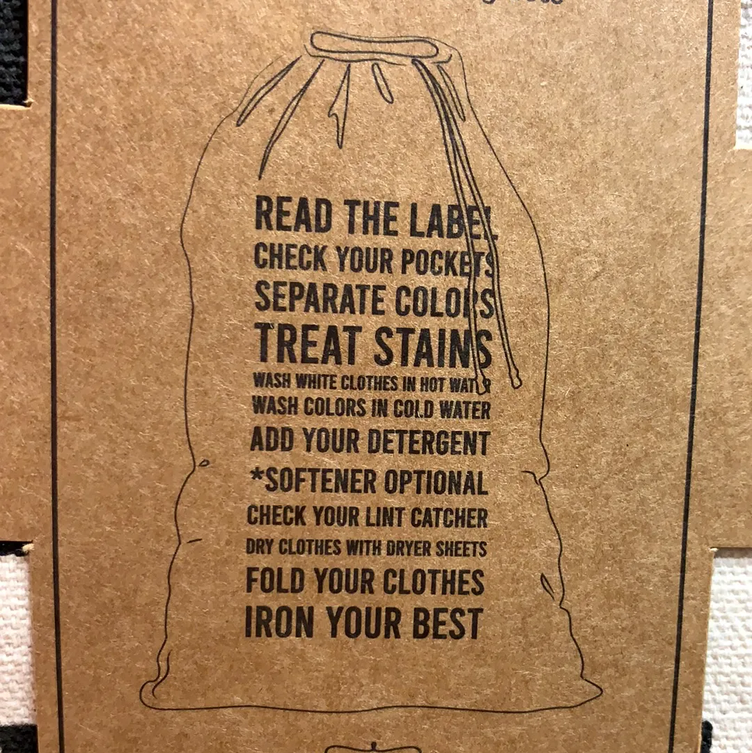 Instructional Laundry Tote