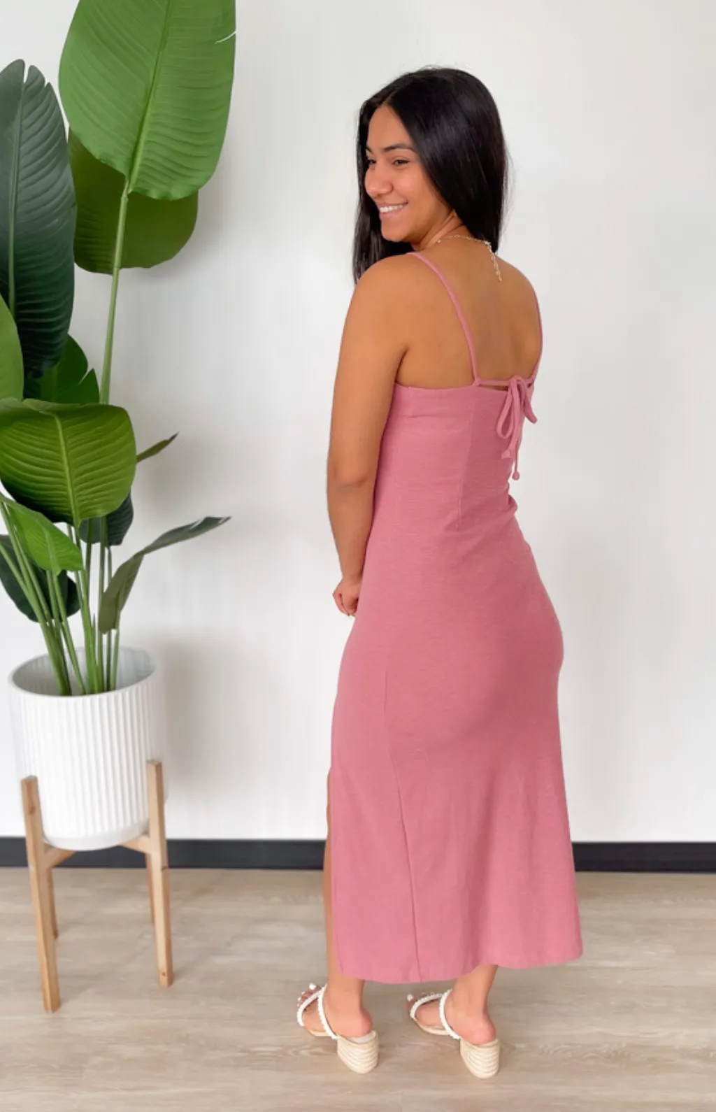 Jane Mauve Midi Dress