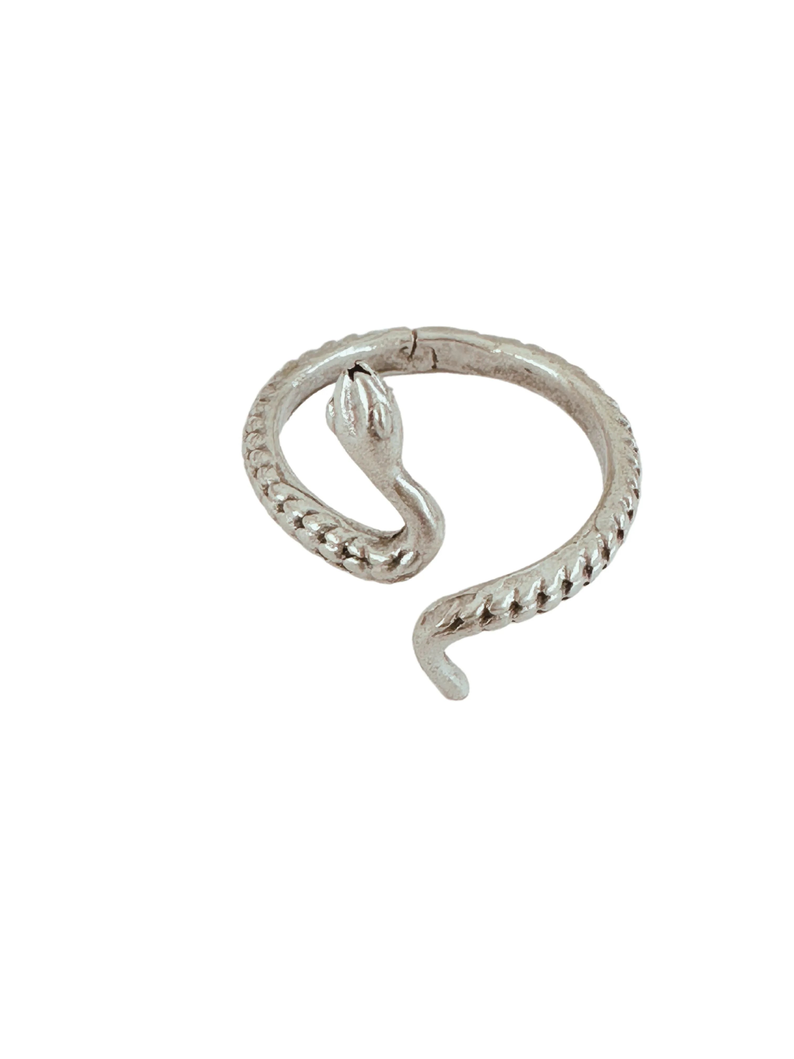 Kaa Snake Silver Ring