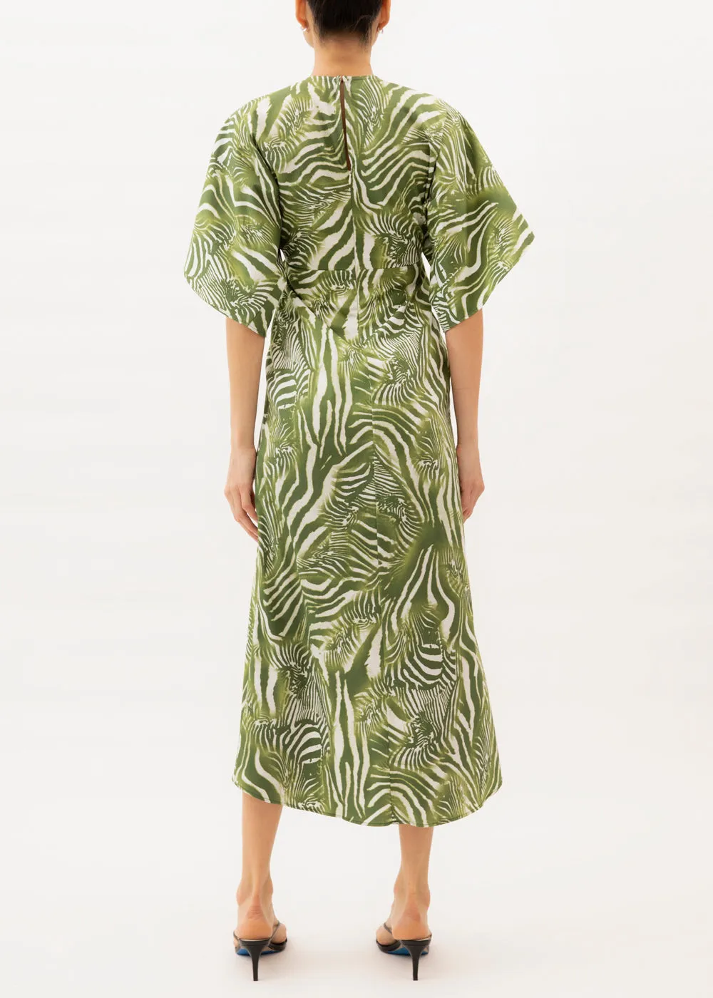 Katherine Green Zebra Print Maxi Dress