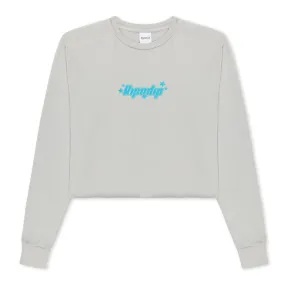 Kawaii Nerm Cropped Long Sleeve (Grey)