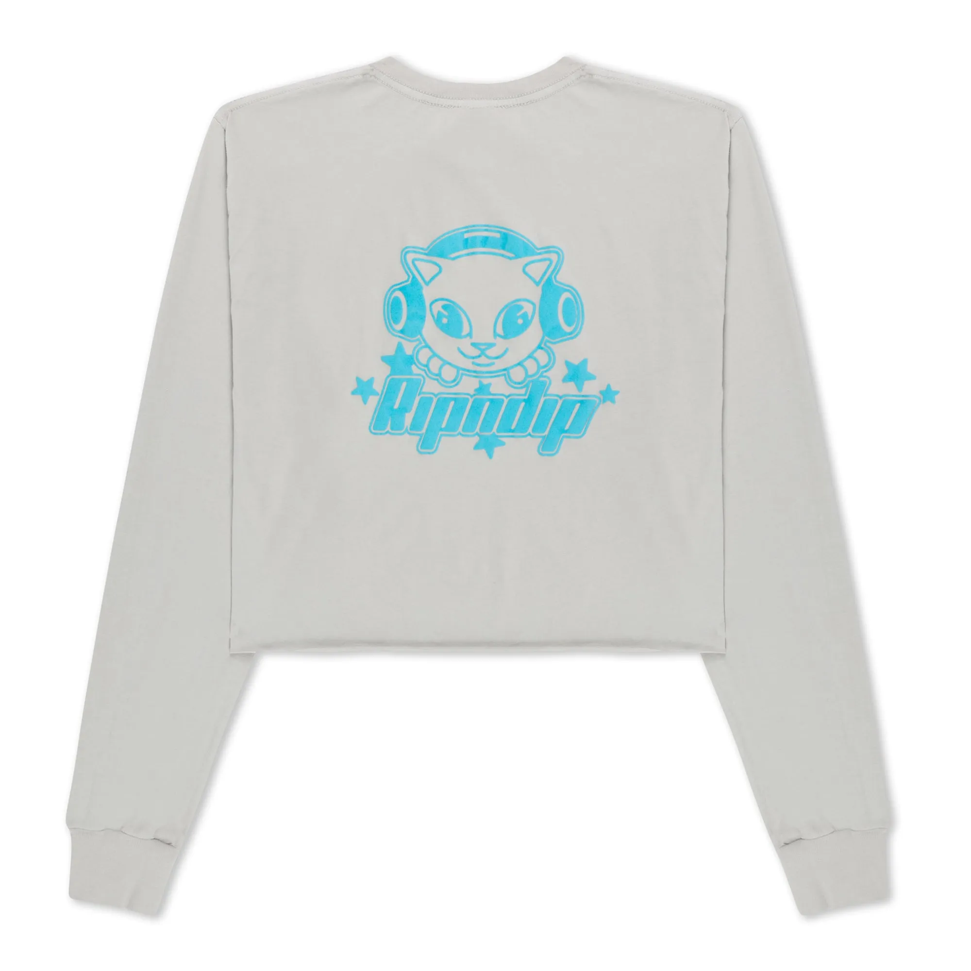 Kawaii Nerm Cropped Long Sleeve (Grey)