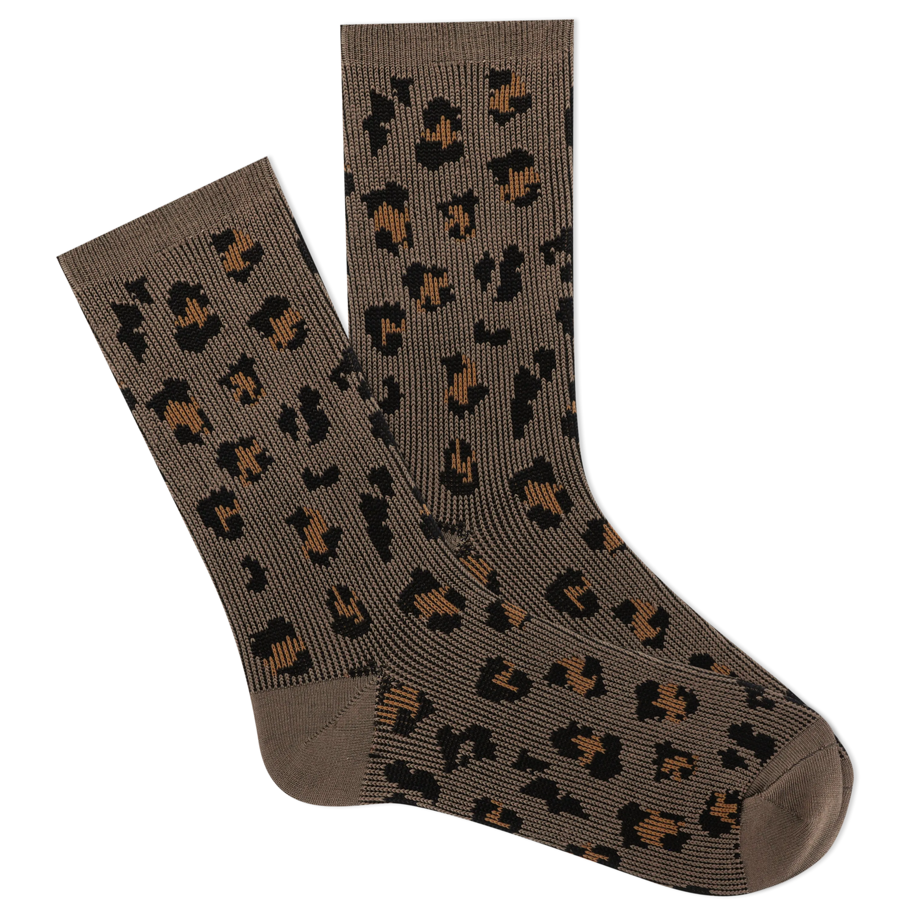 K.Bell Women's Soft & Dreamy™ Leopard Pattern Crew Socks