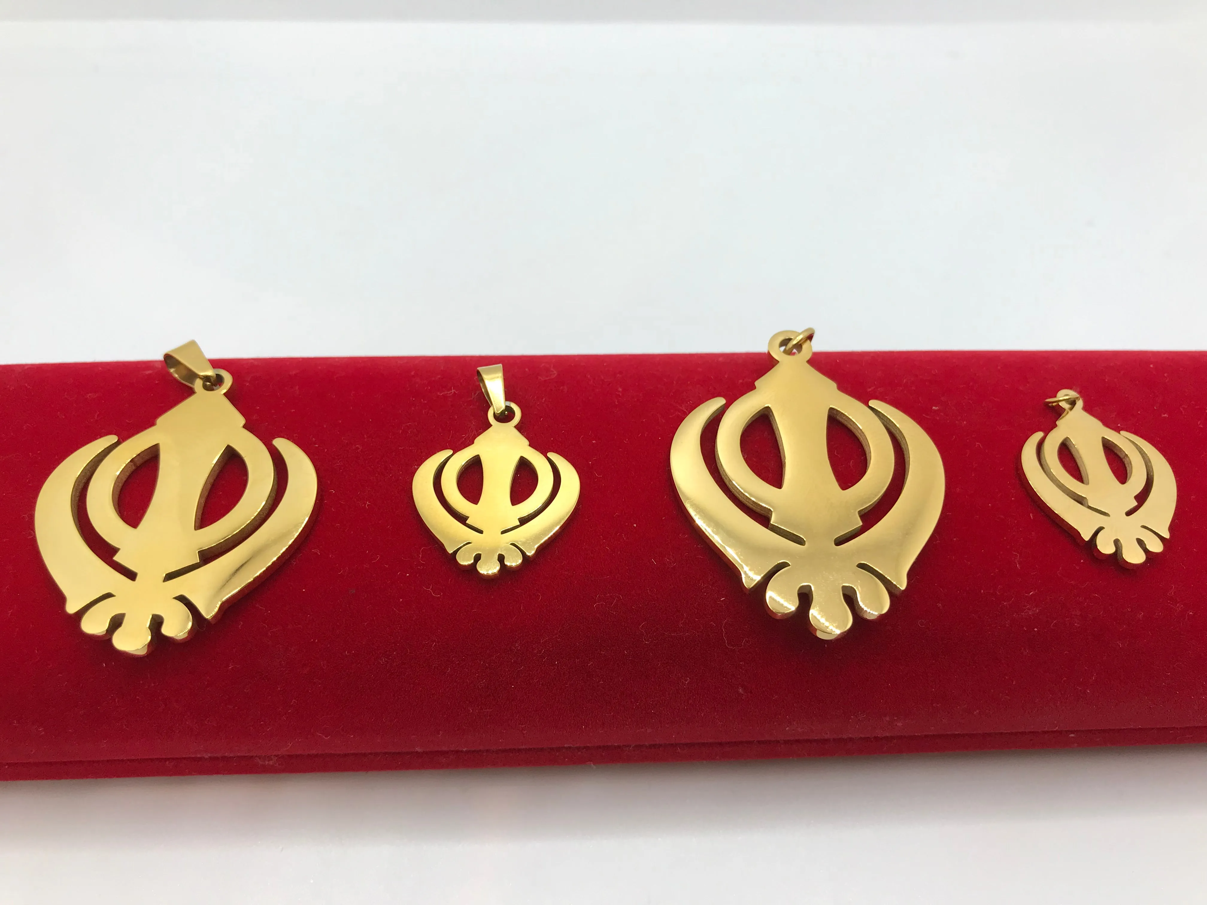 Khanda  Necklace; 18k Gold Plated