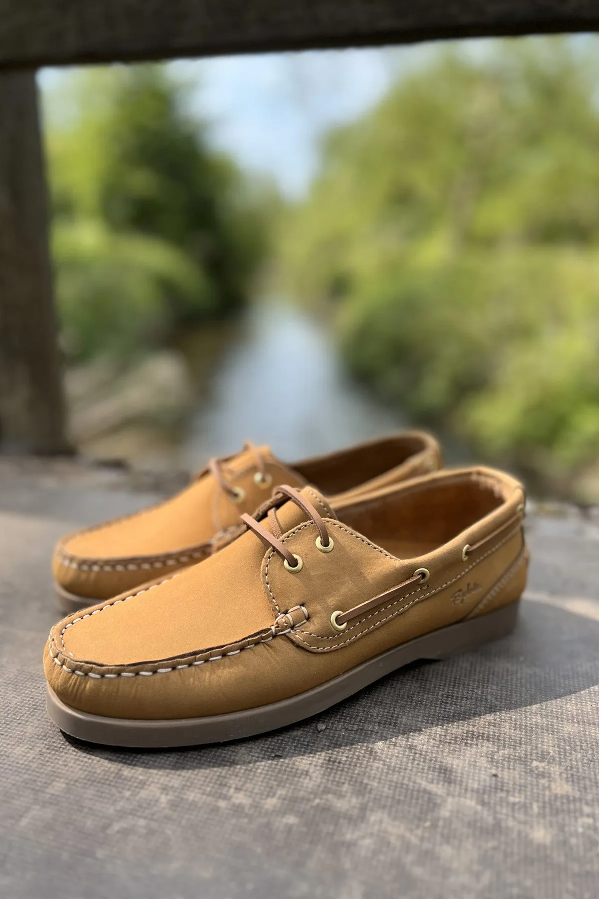 Ladies Leather Deck Shoes - Reighton