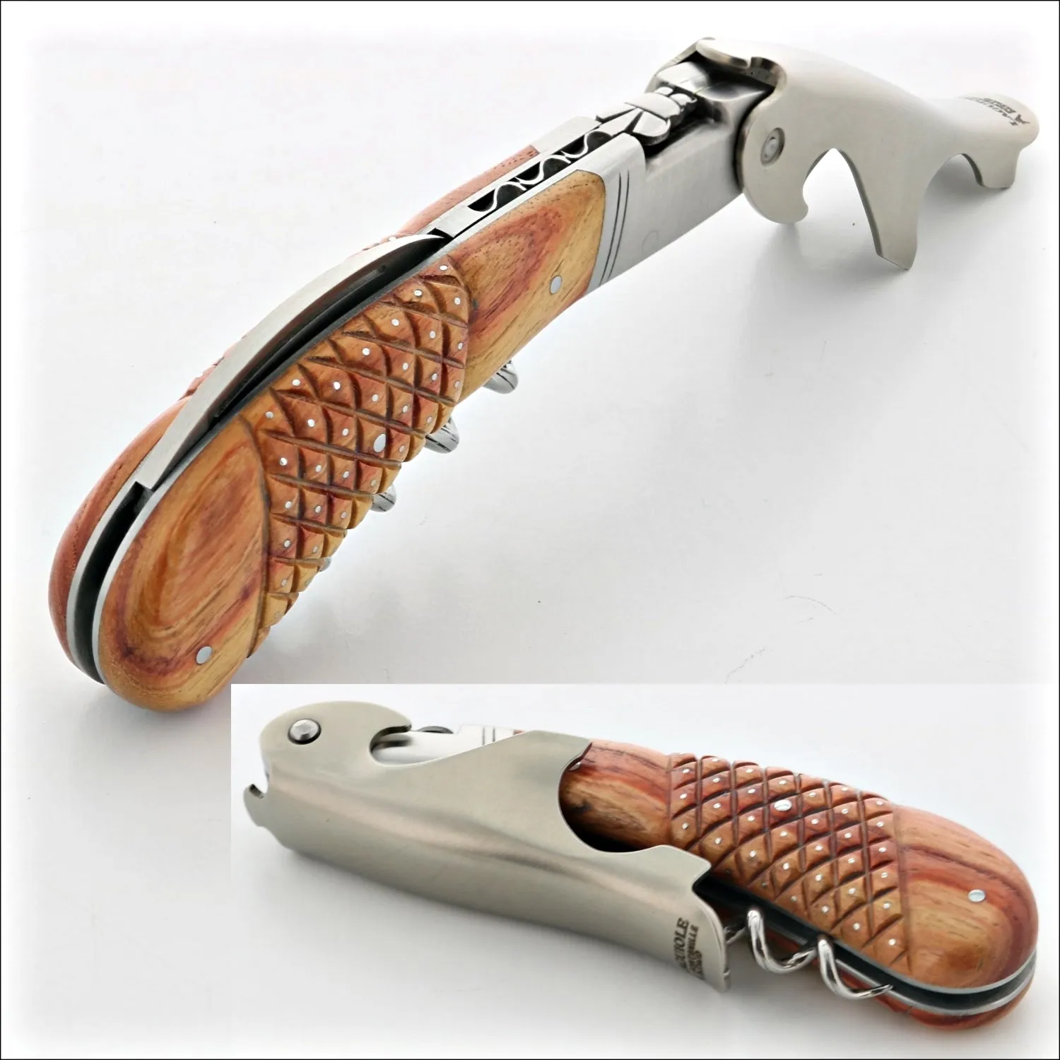 Laguiole Magnum Studded Rosewood Corkscrew - B