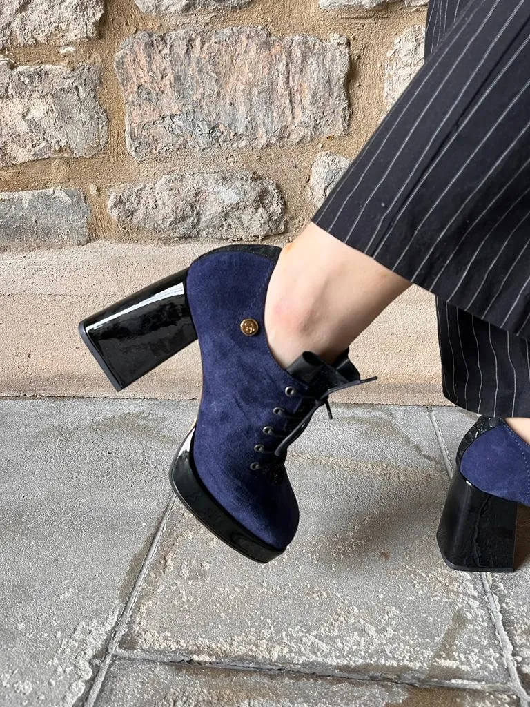 Le Follie - Blue platform shoe