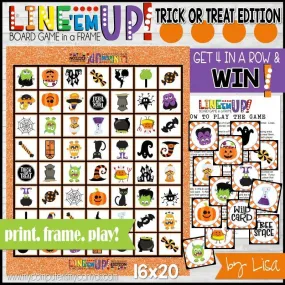 LINE 'Em UP! {TRICK or TREAT} PRINTABLE Game