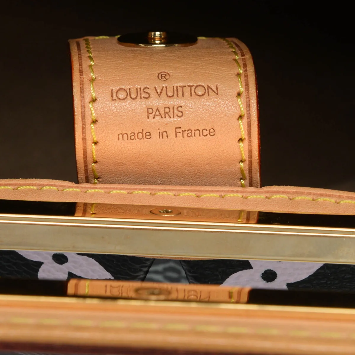 Louis Vuitton Black Multicolore Monogram Judy GM Clutch