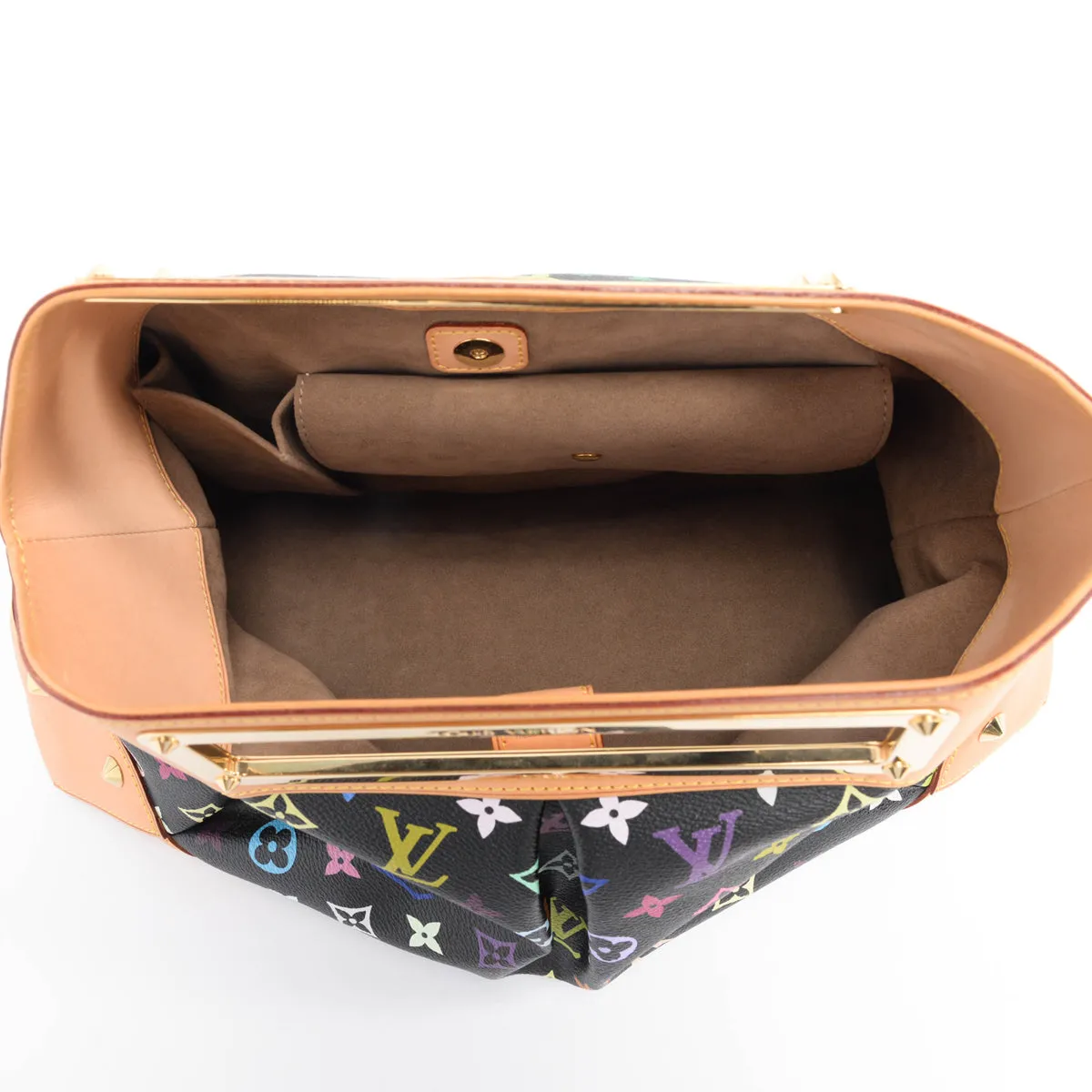 Louis Vuitton Black Multicolore Monogram Judy GM Clutch