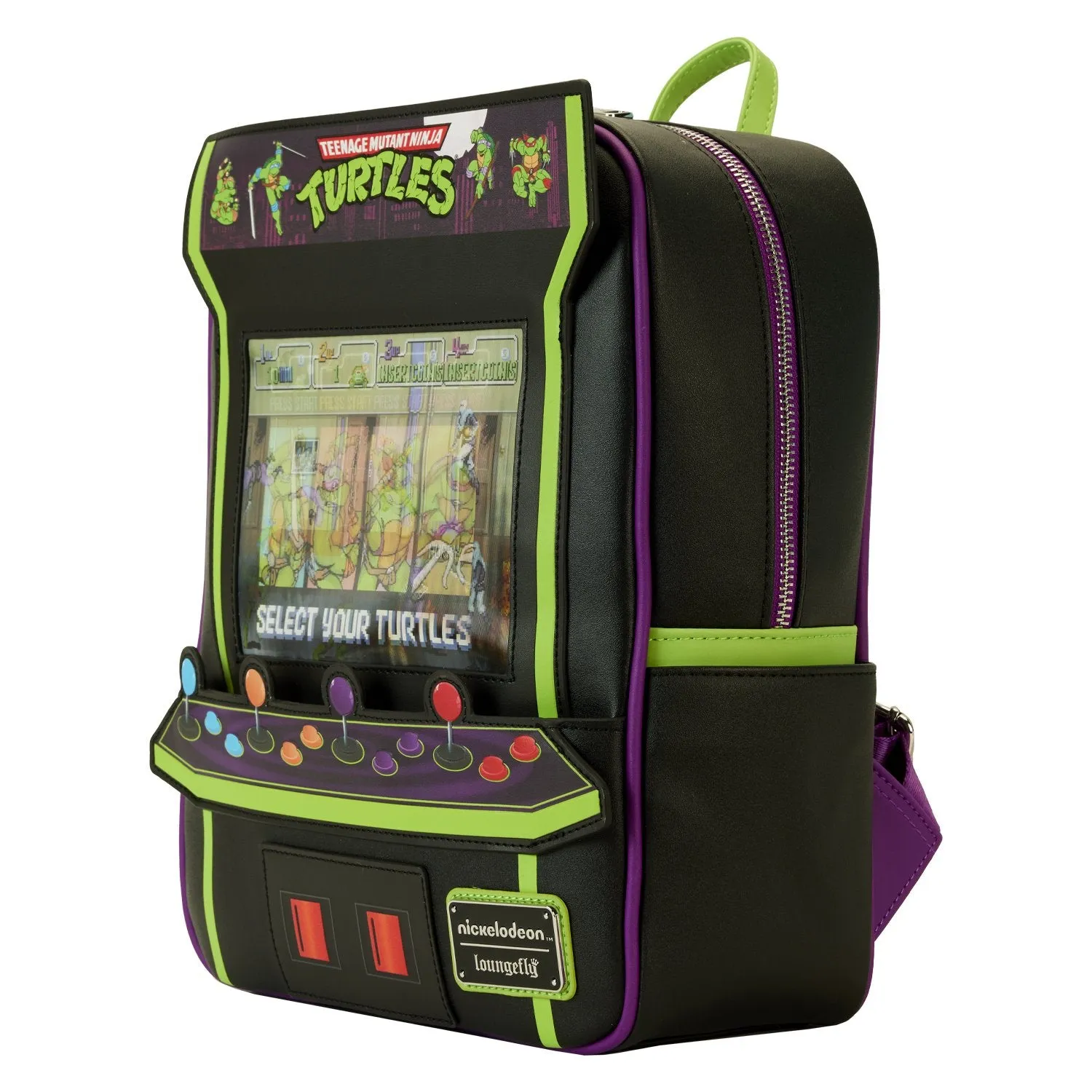 Loungefly Nickelodeon TMNT 40th Anniversary Vintage Arcade Mini Backpack - Preorder