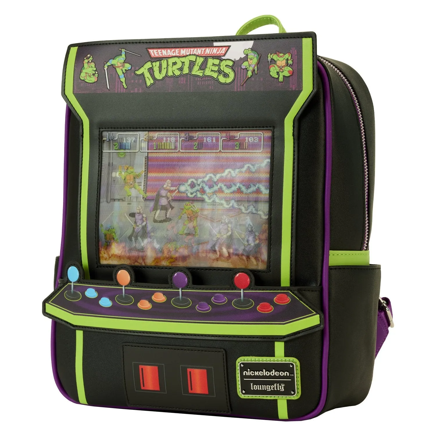 Loungefly Nickelodeon TMNT 40th Anniversary Vintage Arcade Mini Backpack - Preorder