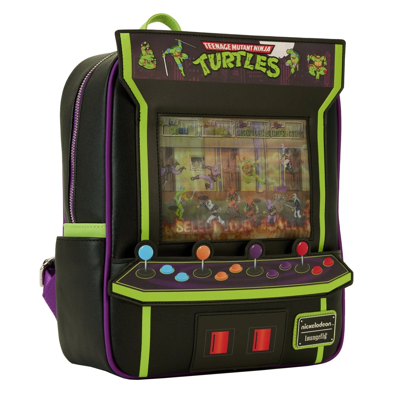 Loungefly Nickelodeon TMNT 40th Anniversary Vintage Arcade Mini Backpack - Preorder