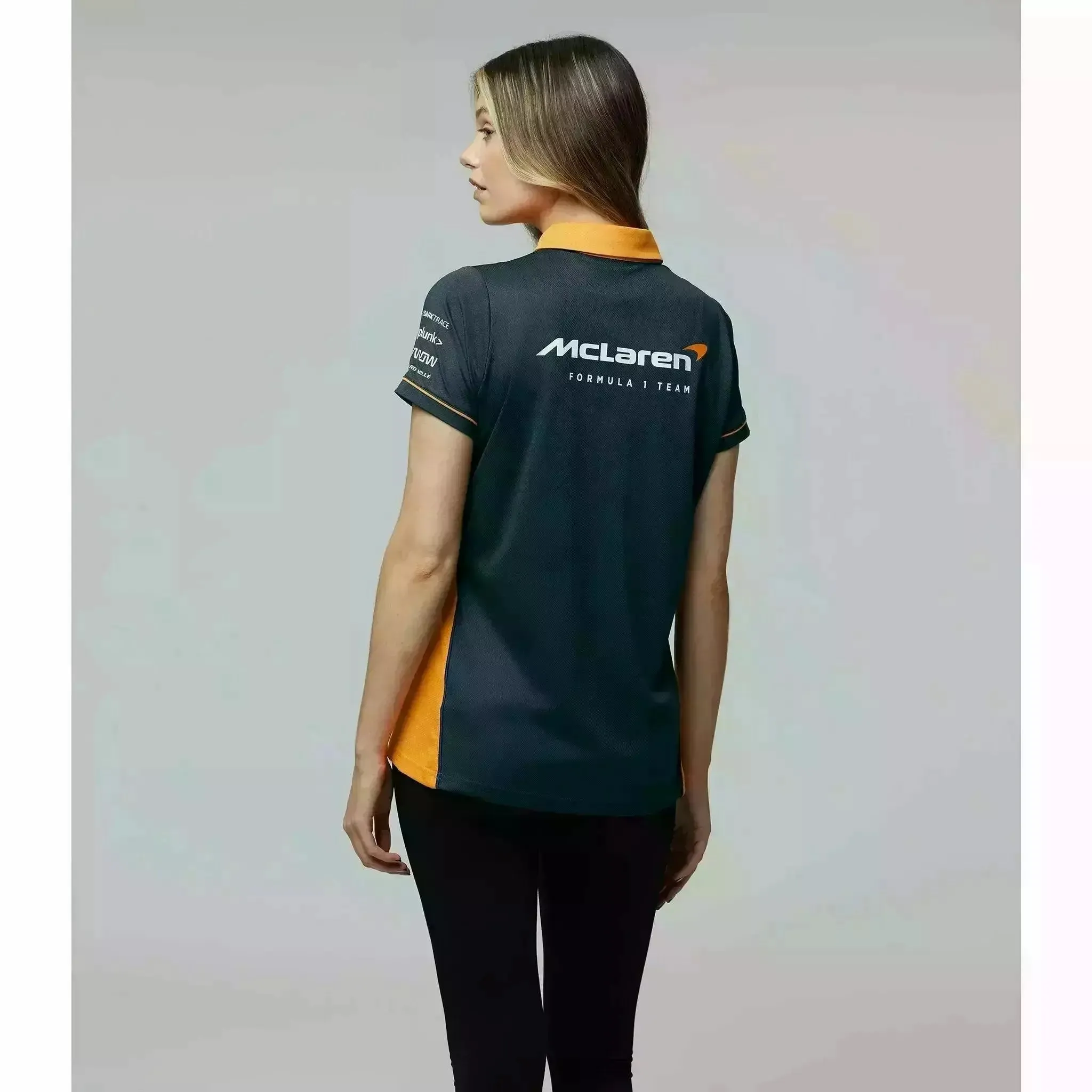 McLaren F1 Women's Team Polo Shirt- Papaya/Phantom