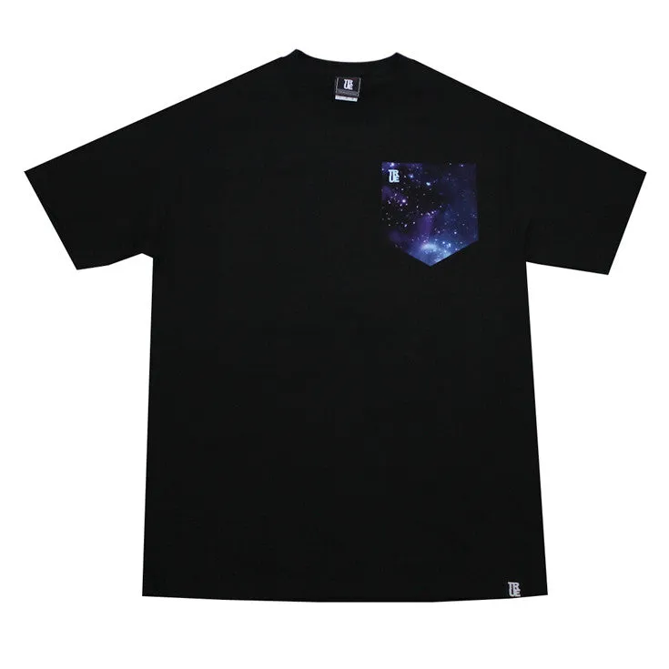 Mens True Logo Galaxy Pocket T-Shirt Black