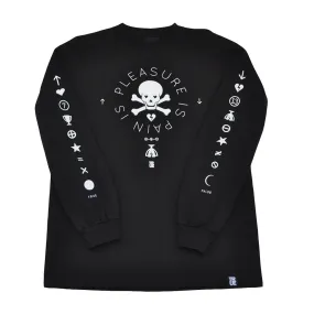 Mens True Pleasure Pain Long Sleeve T-Shirt Black