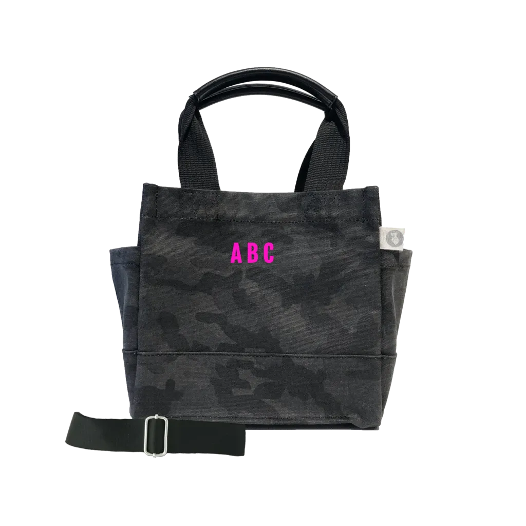 Mini Monogram Mini Luxe North South Bag: Black Camouflage