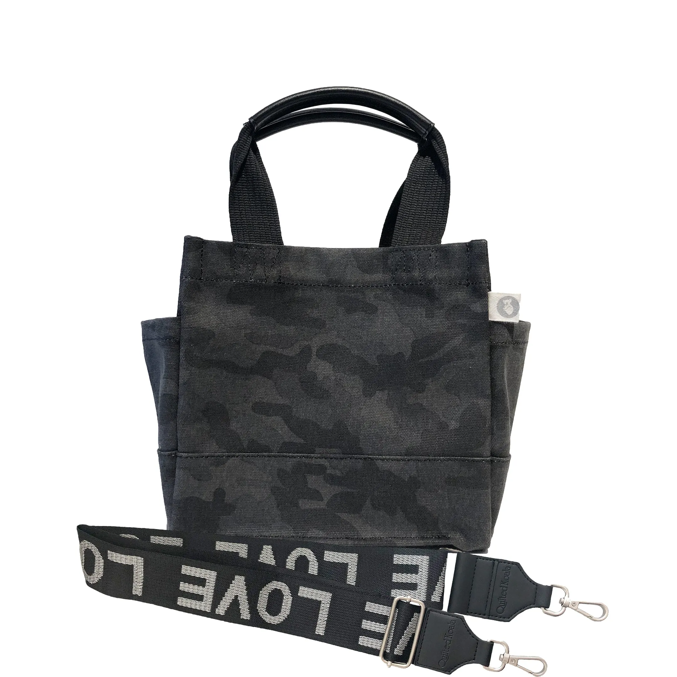 Mini Monogram Mini Luxe North South Bag: Black Camouflage