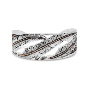 Montana Silversmiths Women's Wind Dancer Pierced Feather Cuff Bracelet