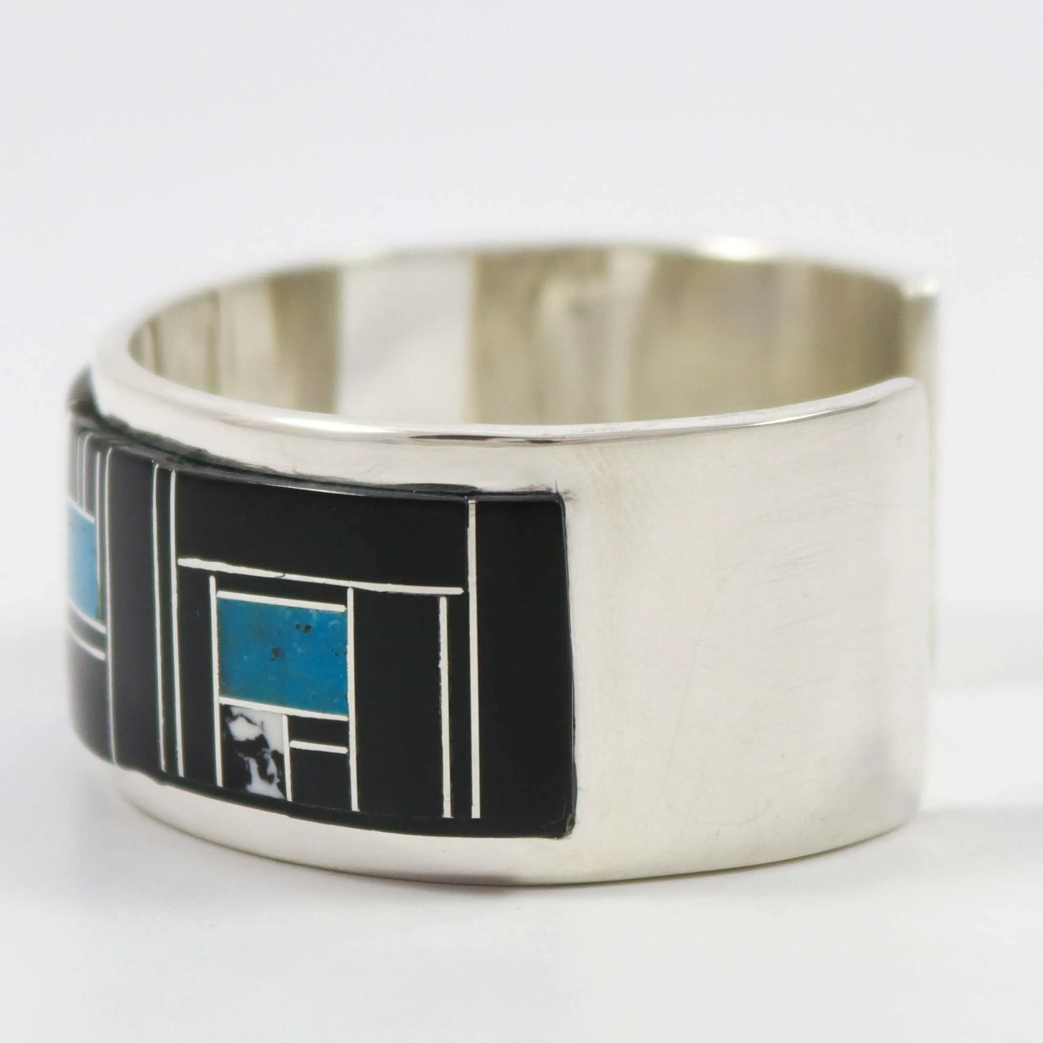 Multi-Stone Inlay Cuff