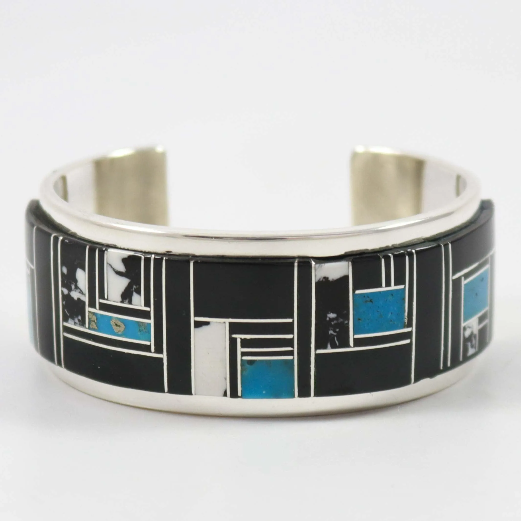 Multi-Stone Inlay Cuff