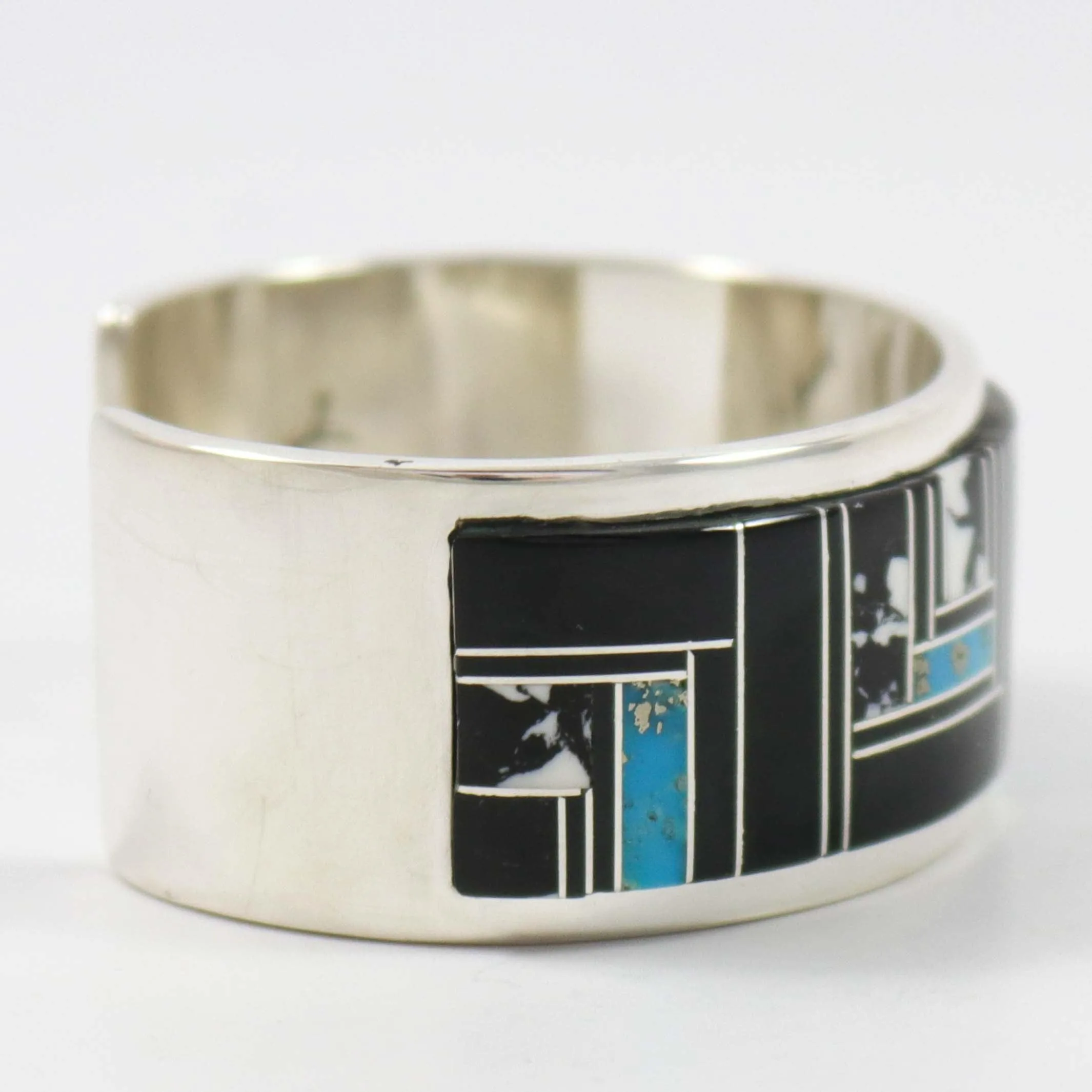 Multi-Stone Inlay Cuff