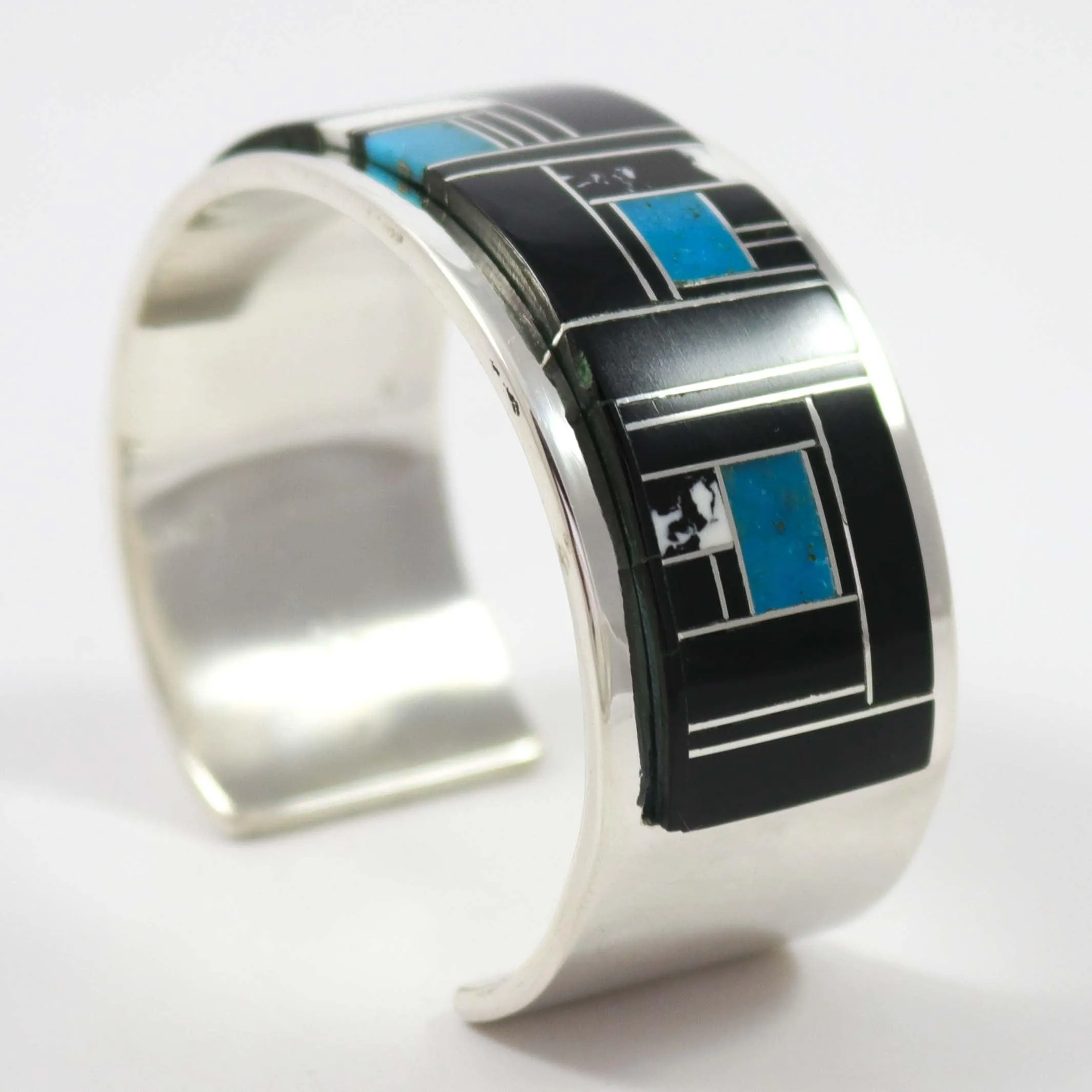 Multi-Stone Inlay Cuff