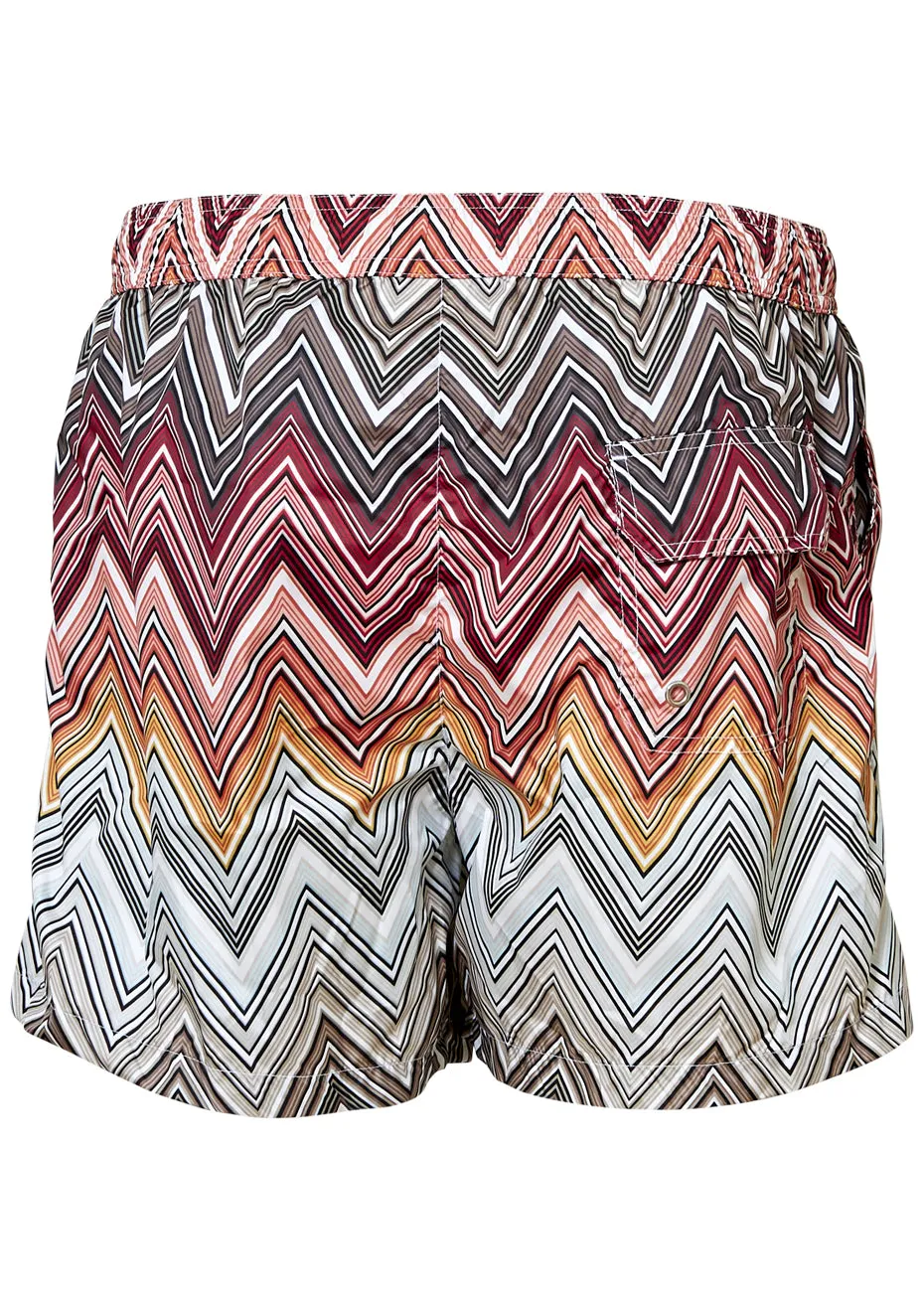 Multicolour Chevron Print Swim Shorts