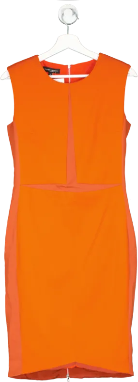 Narciso Rodriguez Orange Panel Shift Dress UK S