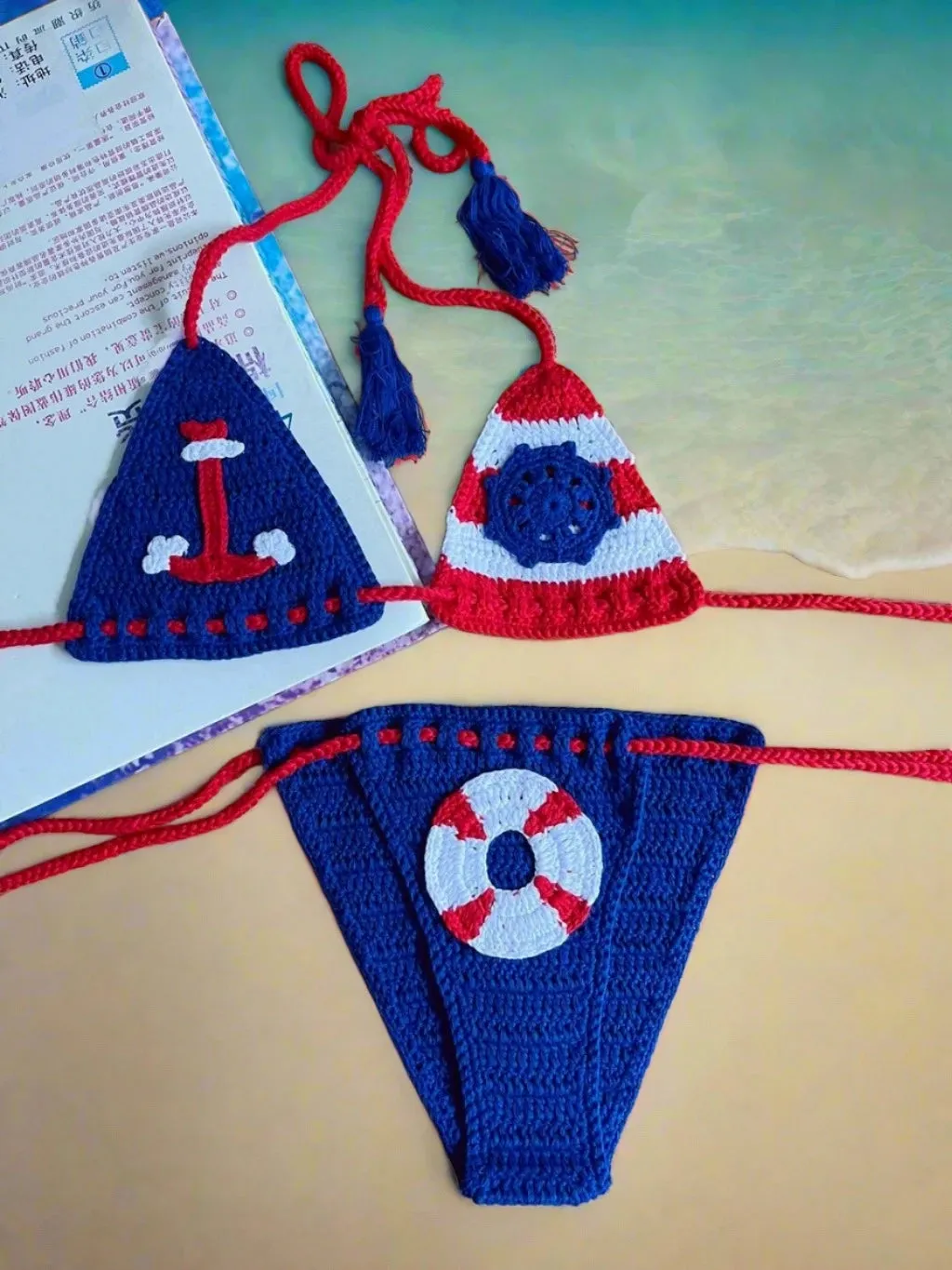 Nautical Dream Crochet Mini Bikini