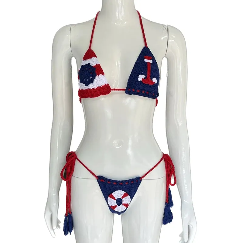 Nautical Dream Crochet Mini Bikini