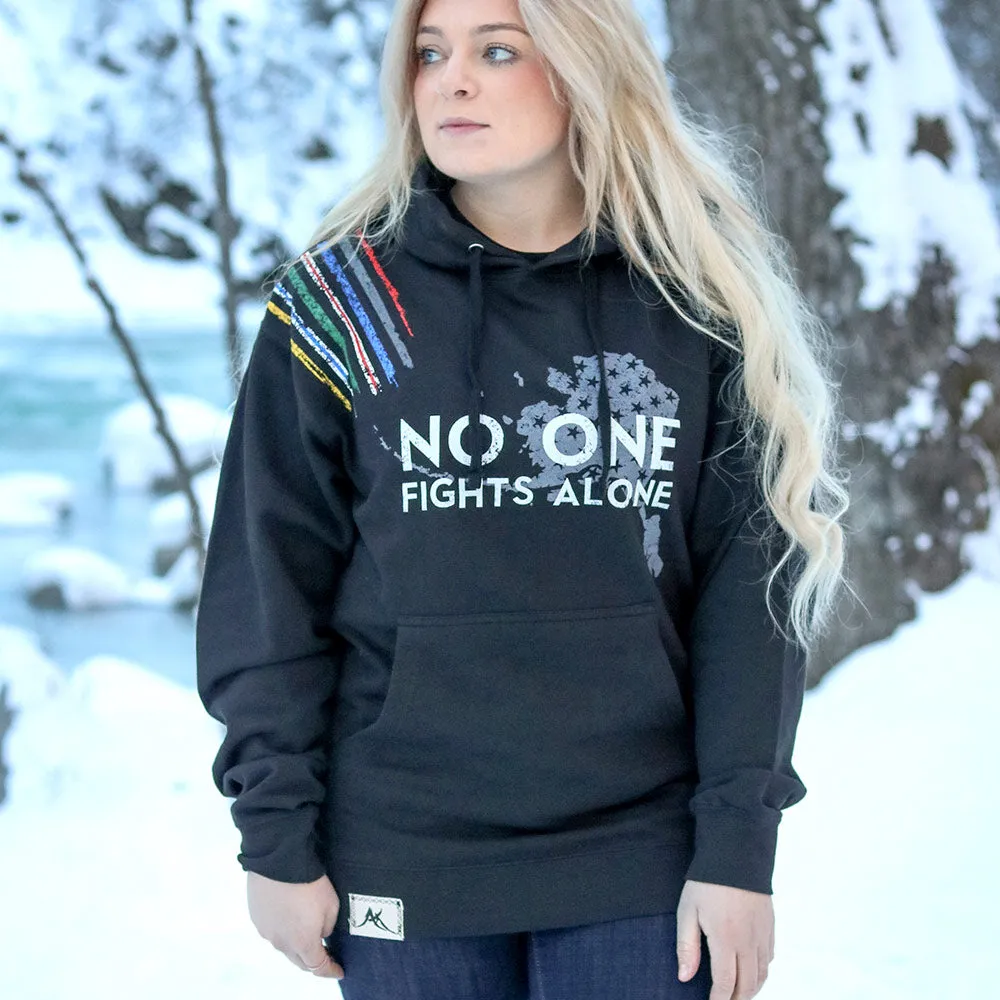 No One Fights Alone First Responder Support Hoodie