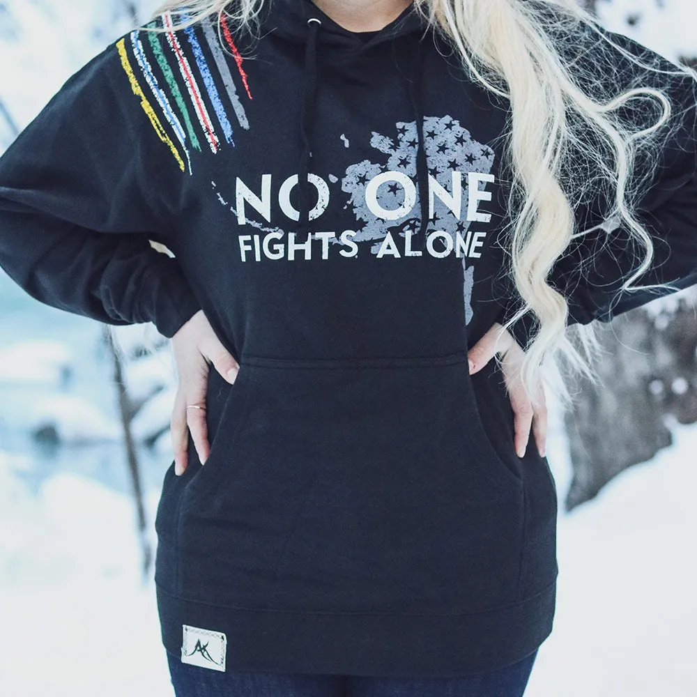 No One Fights Alone First Responder Support Hoodie