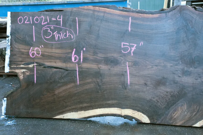 Oregon Black Walnut Slab 021021-04